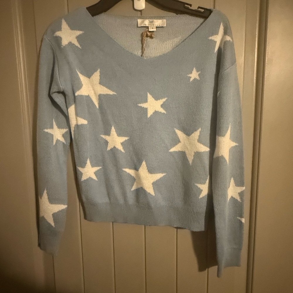 Cozy Blue Star Sweater for Kids